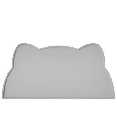 Septillar bowl underlay cat dog 52x30 cm silicone waterproof feed pad slipproof feed bowls water bowl cat mat (dark gray) dark gray 52x30 cm - Buy Online on GoSupps.com