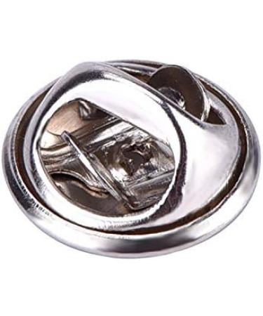 50-Piece Silver Lapel Pin Backs Butterfly Clutch Replacement for Enamel Pins - Buy Online on GoSupps.com