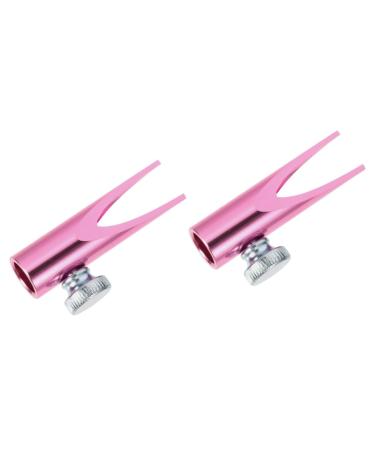 NOLITOY 2pcs Eyebrow Sharpening Tool Metallic Eyeliner Eyebrow Trimming Pink Student Eyebrow Sharpener Pinkx2pcs 4.5x2cmx2pcs