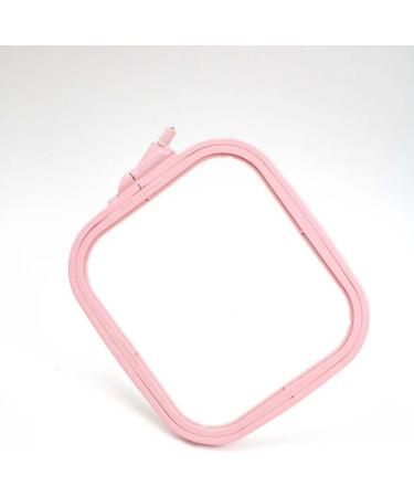 Nurge Pink Plastic Square Embroidery Hoop - Medium | Cross Stitch & Punch Needle - Buy Online on GoSupps.com