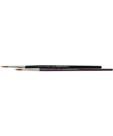 Eulenspiegel 955536 Professional Brush Set - 2 Synthetic Fiber Round Makeup Brushes for Face & Body Painting | Shop Internationally - Buy Online on GoSupps.com