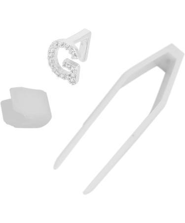 Hip Hop Fake Teeth Halloween False Teeth Plated English Letter G Teeth Brace Single Hip Hop Teeth Initial Letters Teeth Cosplay Festival Party Hip Hop Teeth Decoration (Silver) - Buy Online on GoSupps.com