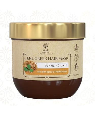 Fenugreek Hair Mask for Hair Growth & Hair Fall Control with Bhringraj Conditioning Hair Mask for Dry Damaged & Frizzy Hair For Women & Men All Hair Types - 200Gm