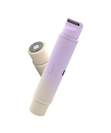 BTuregsau Bikini Trimmer and Shaver for Women 2-In-1 Wet/Dry Electric Body Hair Trimmer Hair Removal Gradient Gradient Purple
