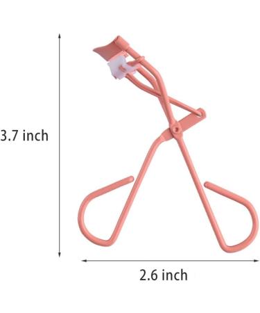 Eyelash Curler with Comb and 2 Silicone Refill Pads - Pink Beauty Makeup Tool for Women and Girls - Buy Online on GoSupps.com