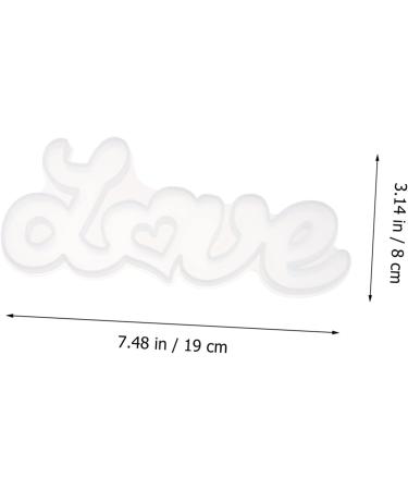 STOBOK Letter Stencil Alphabet Casting Mold Foot Charm White Crystal Mother Accessories White 19.7X9.2X1.6CM - Buy Online on GoSupps.com