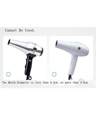2PCS Black Plastic Salon Hair Dryer Nozzle Replacement Narrow Concentrator Blow Dryer Attachment for Outer Diameter 4.2cm-4.6cm - Buy Online on GoSupps.com