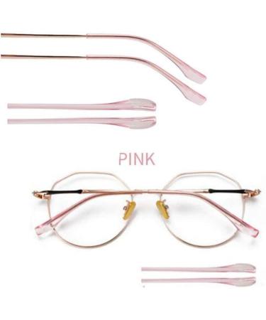 Viorno Glasses Legs & Anti-Slip Ear Holders - Comfort Replacement Tips for Thin Metal Glasses (Pink) | 2 Pairs - Buy Online on GoSupps.com