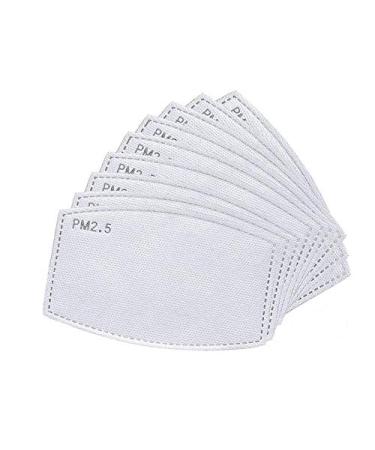 (US Stock) 100PCS PM2.5 Activated Carbon Filter Replaceable Anti Haze Filter Paper Pad for Mouth Cover
