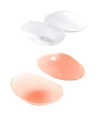 wemee Silicone Shoulder Pads for Womens Clothings Anti-Slip Shoulder Push-Up Pads Reusable Invisible Enhancer 2 Pair
