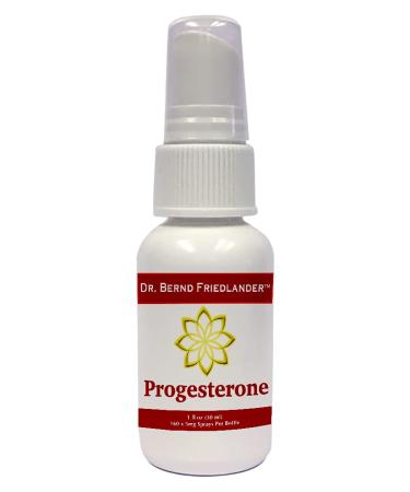 Dr. Bernd Friedlander Progesterone Spray - 160 Applications of Bio-Identical USP Natural Progesterone from Wild Yam - Soy Free Paraben Free Non GMO