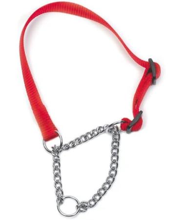 Anco Nylon Check Chain Collar Red | Size 2-4 (35-45 cm) - Best Price & Fast Shipping - Buy Online on GoSupps.com