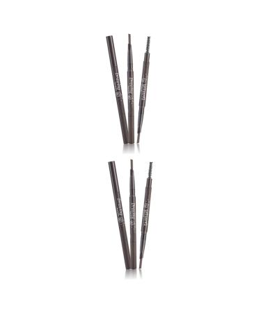 Ipetboom 2pcs 2 1 Eyebrow Brush Brow Pencil Brow Spoolie Brush Eye Brow Brush Spiral To Rotate Eyebrow Powder