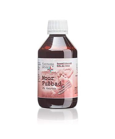 Cristinenmoor Moor foot bath with natural sole - concentrate with healing moor kalmus campher spruce - moor bath for home bathing additive with moor extract - health bath - relaxation pool - 250 ml - Buy Online on GoSupps.com
