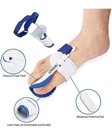 Bunion Corrector & Toe Separators - Heasoy Bunion Pain Relief Splints for Hallux Valgus, Overlapping Toe, Turf Toe - 2 Pair, 0% BPA - Buy Online on GoSupps.com