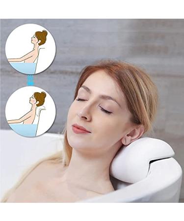 Non-Slip SPA Bath Pillow | Soft Waterproof Headrest with Suction Cups - Easy to Clean | 1pc - Buy Online on GoSupps.com