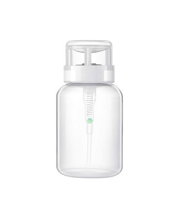 200ml Nail Polish Remover Pump Dispensers Empty Plastic Bottle Container Clear Bottle Dispenser For Nail Art Acrylic Liquid Polish Alcohol