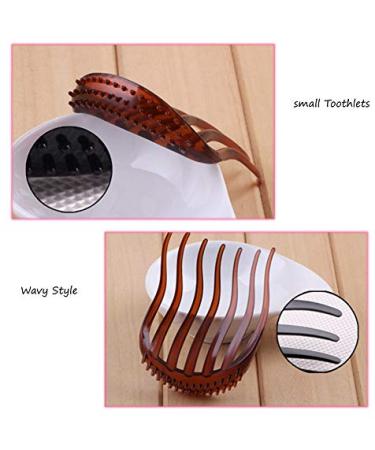 2-Pack Hair Styling Accessories - Bump It Up Combs & Donut Pads for Women & Girls (Black & Coffee) - Perfect Braid & Ponytail Maker - Buy Online on GoSupps.com