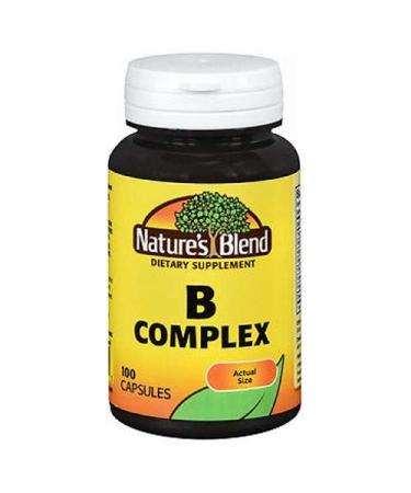 Nature's Blend B Complex Capsules - 100 ct Pack of 3