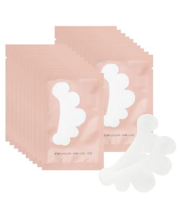 Mekupeu 100 Pair Cloud Shape Eye Under Gel Pads Eyelash Extensions Patches Lash Extension Lint Free Under Hydrogel Eye Mask Pads Beauty Tools (Pink)