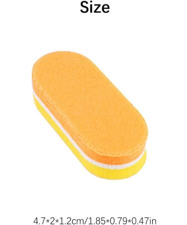 Mini Nail Buffers 100/180 Grit Sponge Buffing Sanding Block Polishing Sponge Nail Files Buffers Block Nail File Nail Supplies for Acrylic Nails and Natural Nails Orange Yellow - Buy Online on GoSupps.com