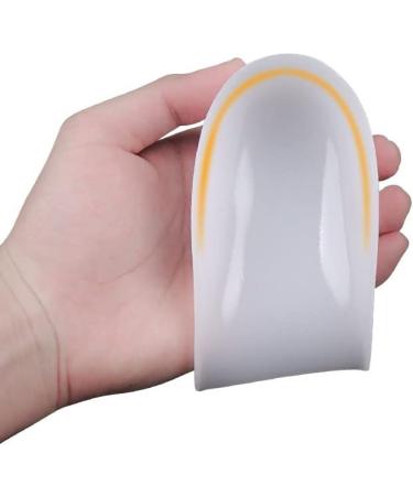  Heel Liner Silicone Shock Absorption Shoe Lift Protectors for Men - Comfort Walk for Plantar Fasciitis & Pain Relief (3.5CM) - White - Buy Online on GoSupps.com