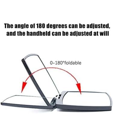 Mpowtech Folding Magnifying Square Compact Mirror - 2x Magnification, Perfect for Travel and Purses - Buy Online on GoSupps.com