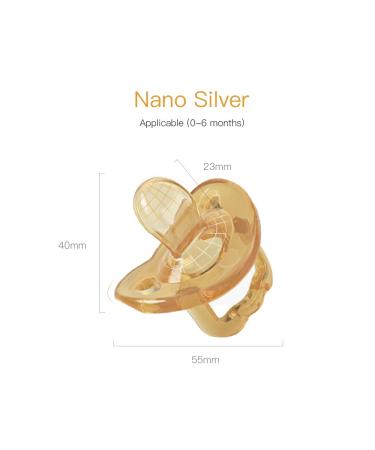 SFCCMM Natural Rubber Pacifier Set - Cute Baby Soothers with Handle, Air Holes & BPA-Free Design, Size 0-6 Months (Moon Flat) - Pack of 2 - Buy Online on GoSupps.com