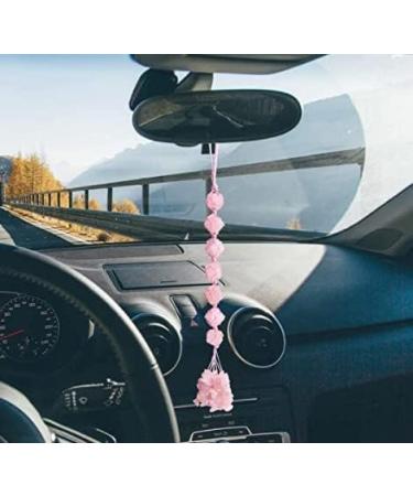 Rose Quartz Crystal Hanging Healing Gemstone Decor - Reiki Gifts - Buy Online on GoSupps.com