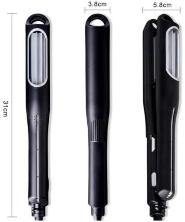 Effortless Hair Curler - Create Perfect Curls with Ease | Black Curling Iron for Beautiful Hairstyles (EU - Buy Online on GoSupps.com