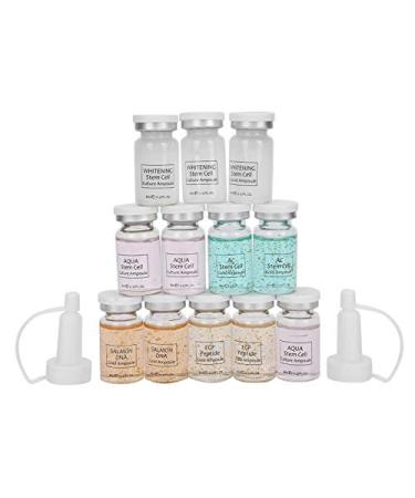 24K Gold Leaf Serum - 8ml x 12 Bottles | Hyaluronic Acid Anti-Aging & Acne Treatment | Skin Tightening & Facial Lifting - Buy Online on GoSupps.com