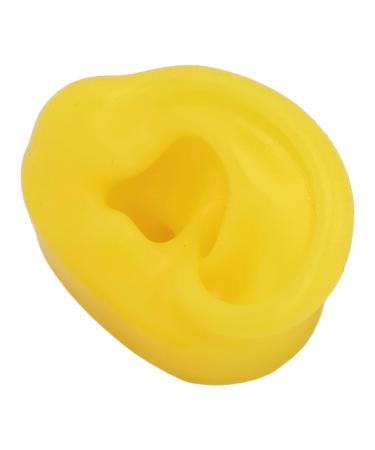 Pair of Yellow Silicone Ear Acupuncture Models - Waterproof, Soft & Bubble-Free - Buy Online on GoSupps.com