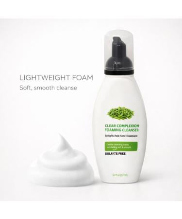 Foaming Facial Cleanser for Daily Face Washing Gentle Face Wash with Lightweight Foam Texture Suitable for Regular Skin Care Use 6 fl oz - Buy Online on GoSupps.com