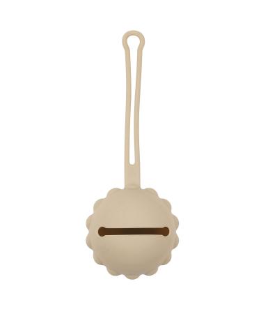 Nattou pacifier holder made of silicone practical pacifier case for all models BPA-free approx. 18 cm silicone beige