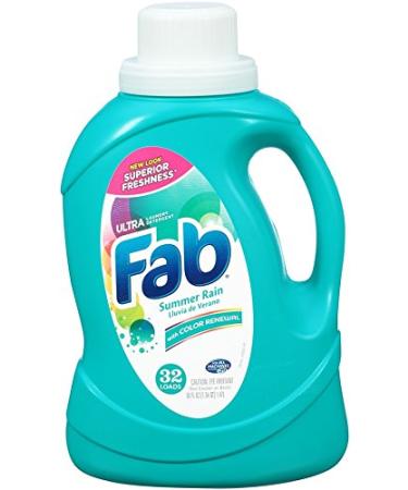 Fab Summer Rain Liquid Laundry Detergent (50oz)