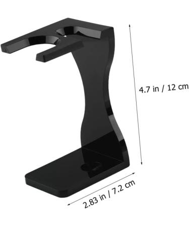 minkissy Shaving Stands Beard Brush Holder Acrylic Safety Razor Stand for Desk Home Bathroom Travel Black - Buy Online on GoSupps.com
