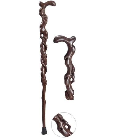 Cane Crutch Solid Wood Cane Root Carving Black Rosewood Whole Material Mahogany Walking Stick African Ebony Tree Root Carving Crutches Suitable for Elderly Gifts crutch-11.19 - Buy Online on GoSupps.com