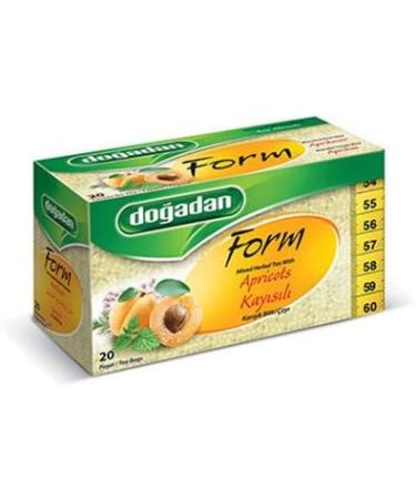 Dogadan Premium Form Mixed Herbal Tea with Apricots - 20 Tea Bags - Buy Online on GoSupps.com