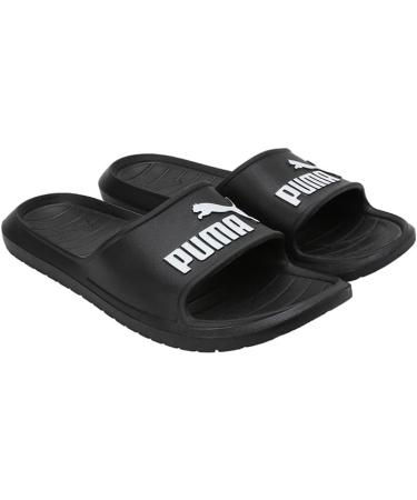 PUMA Unisex Divecat V2 Slide Sandals - 43 EU - Puma Black & White | Stylish Comfort for All Occasions - Buy Online on GoSupps.com