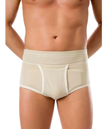 Pani Teresa Medica - Bentbruch Slip for men - broken brook for inguinal hernia - inguinal hernia underpants - hernia letter - hernia boxers XS Beige - Buy Online on GoSupps.com