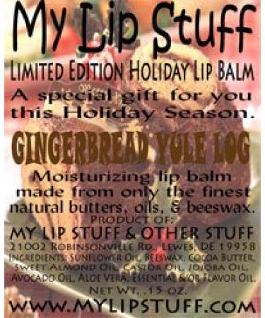 My Lip Stuff-Gingerbread Yule Log Limited Edition Holiday Lip Balm