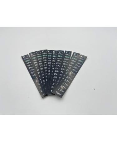 10-Piece Aquarium Thermometer Stickers - Accurate Digital Temperature Strips ( C & F) for Fish Tanks - Buy Online on GoSupps.com