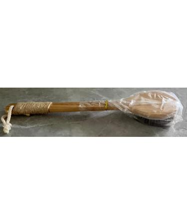 MCUILEE Wooden Bath Brush | Long Handle Body Massager Shower Brush with Bristles for Exfoliating & Back Scrubbing - International Shipping Available - Buy Online on GoSupps.com