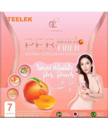 Teelek Per Peach Fiber Clean - Detox Pananchita 1 Box 7 Sachets