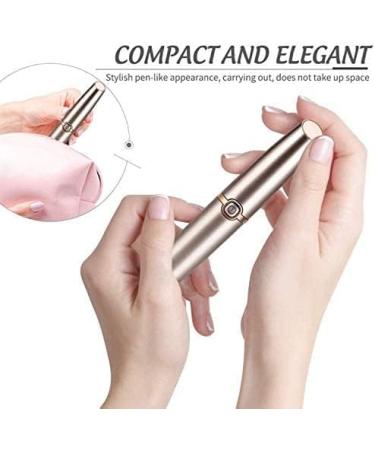 Rechargeable Eyebrow and Nose Hair Removal Trimmer with Light - Painless and Portable for Women and Men - Buy Online on GoSupps.com