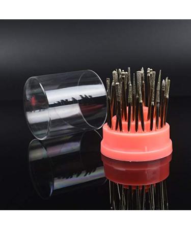 YZWLE 1 Pc New Exhibition Stand Displayer Nail Drill Bit Holder Professional Nail Art Manicure Tools Nail Drills Box