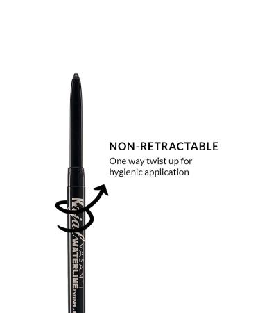 VASANTI Kajal Waterline Eyeliner Pencil - Long-lasting, Waterproof & Smudge-proof in Wild Plum - Safe for Sensitive Eyes - Ophthalmologist Approved - Buy Online on GoSupps.com