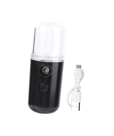 FOMIYES 1pc Plastic Humidifier Face Practical Steamer Facial Women Handy Usb Mist Multi-function Charging 14.5X4CM Black