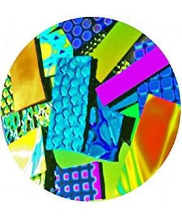 4 Ozs. Assorted Dichroic on Clear Fusible Glass 90COE