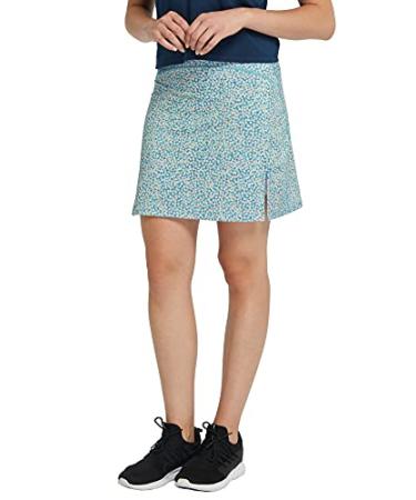 slimour Women Print Golf Skirt Travel Skirts with Pockets Swim Skirt High Waist with Shorts Tender X-Large